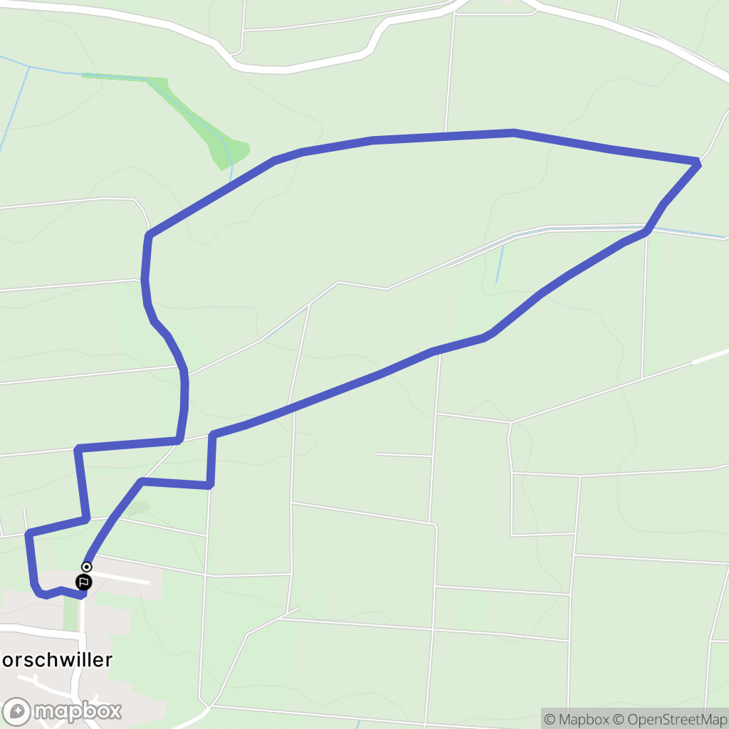 Morschwiller : carte du parcours de randonnée - France