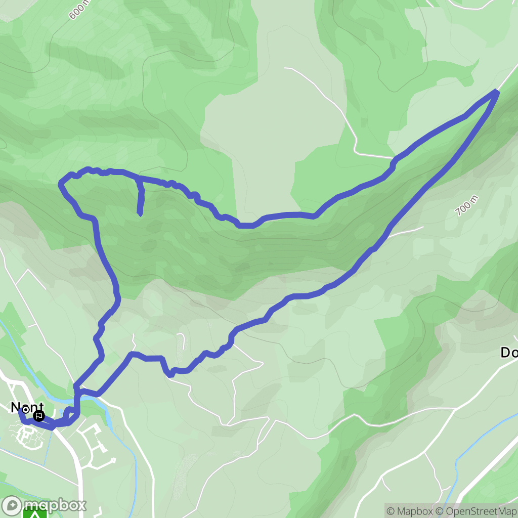 Nant : carte du parcours de randonnée - France
