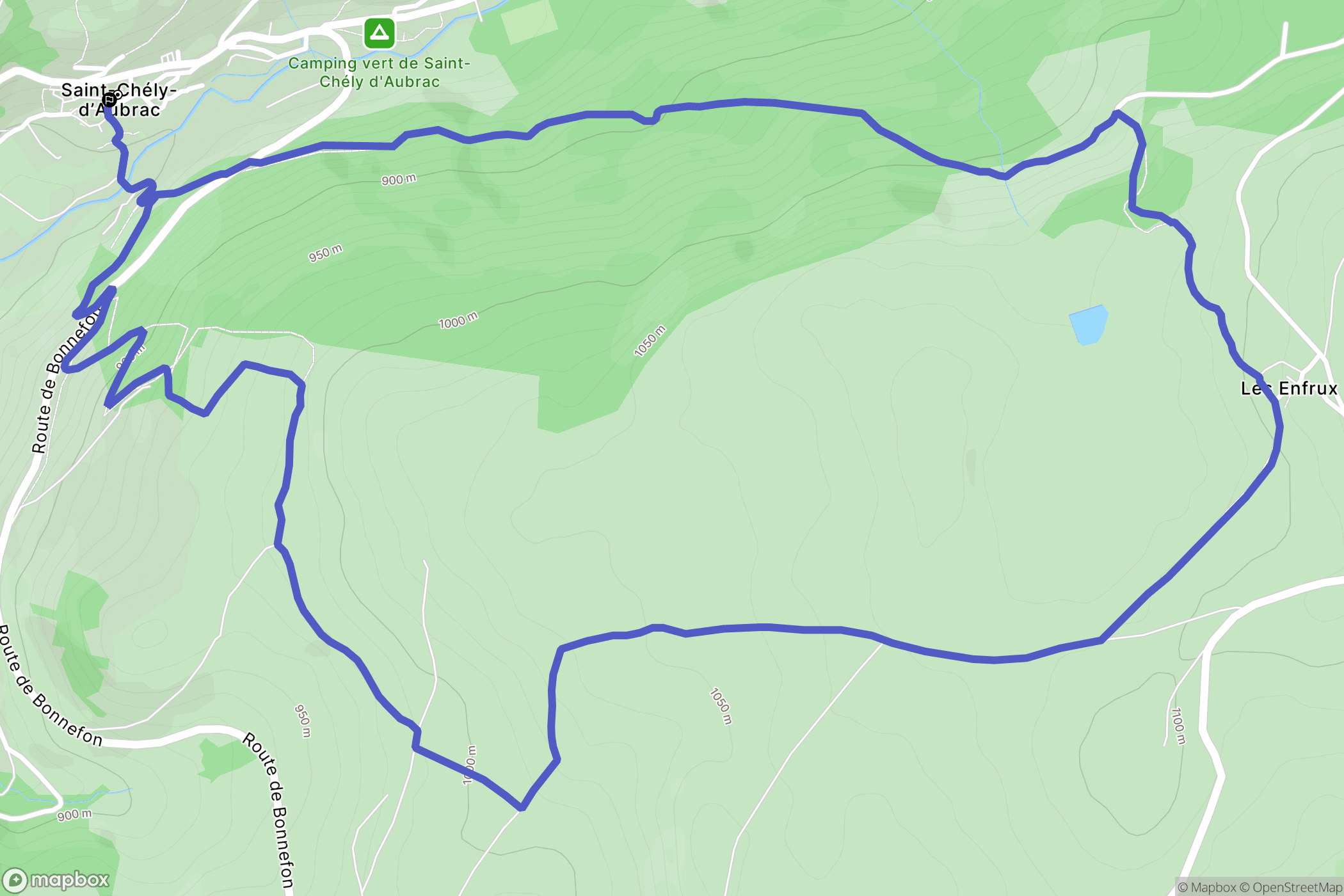 Saint-Chély-d'Aubrac: routekaart voor buitenactiviteiten - France