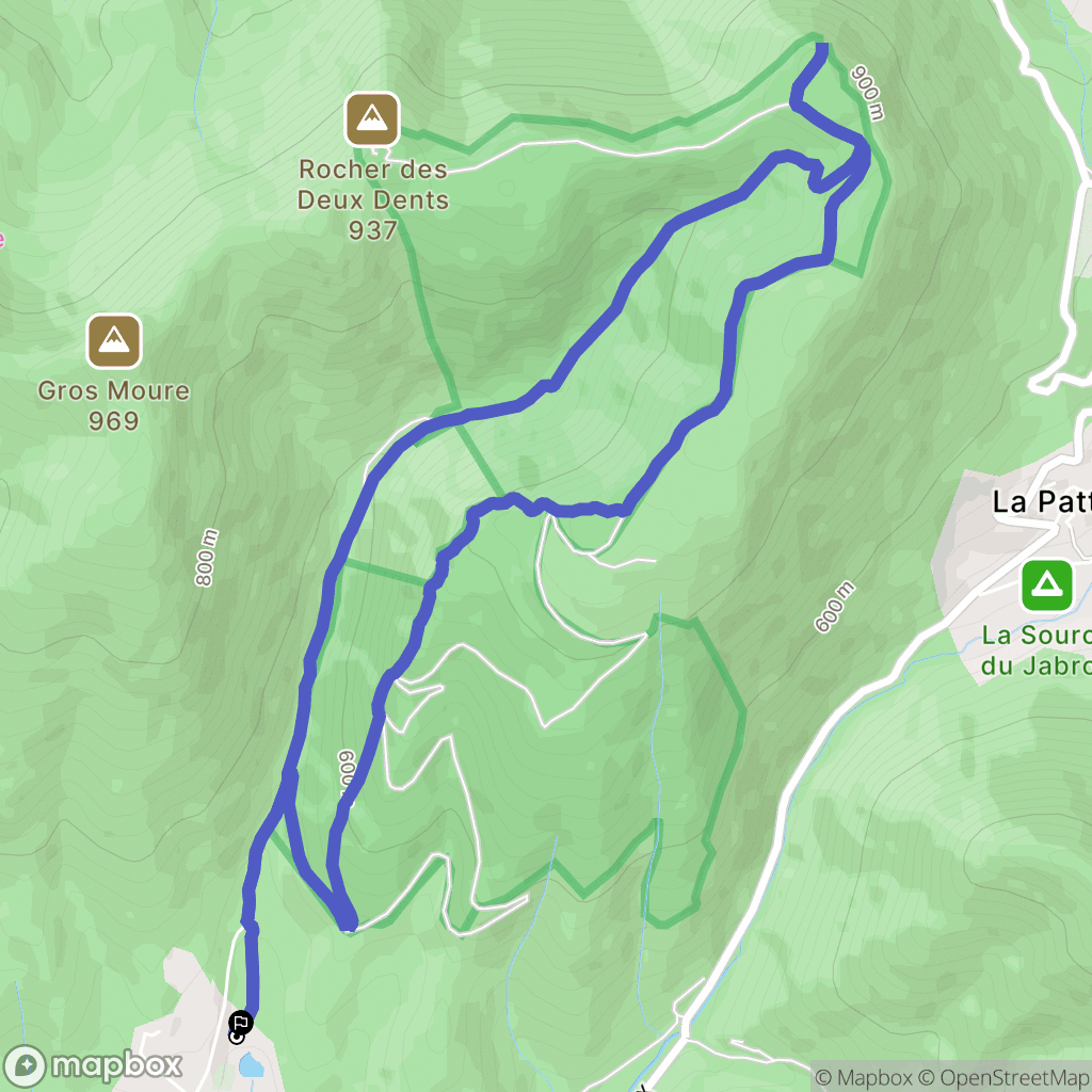 Dieulefit : carte du parcours de randonnée - France