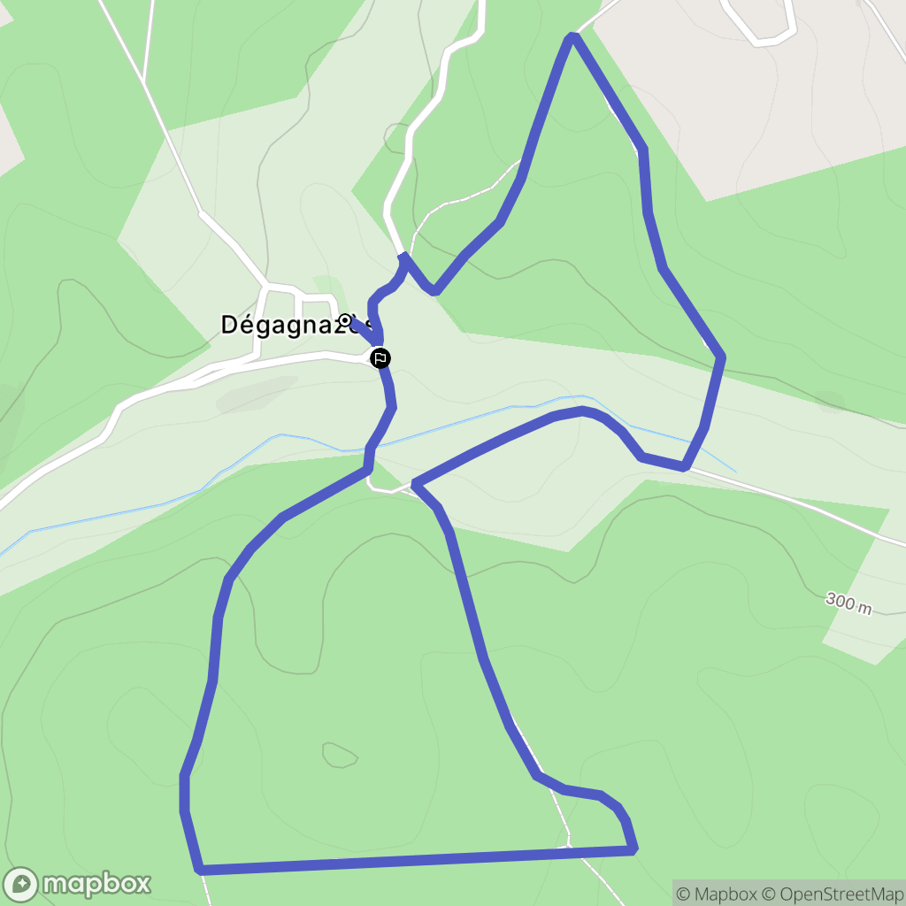 Peyrilles : carte du parcours de randonnée - France
