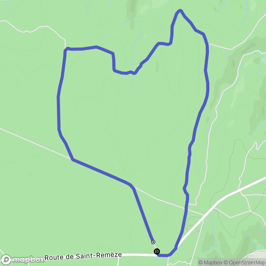 Bourg-Saint-Andéol : carte du parcours de randonnée - France