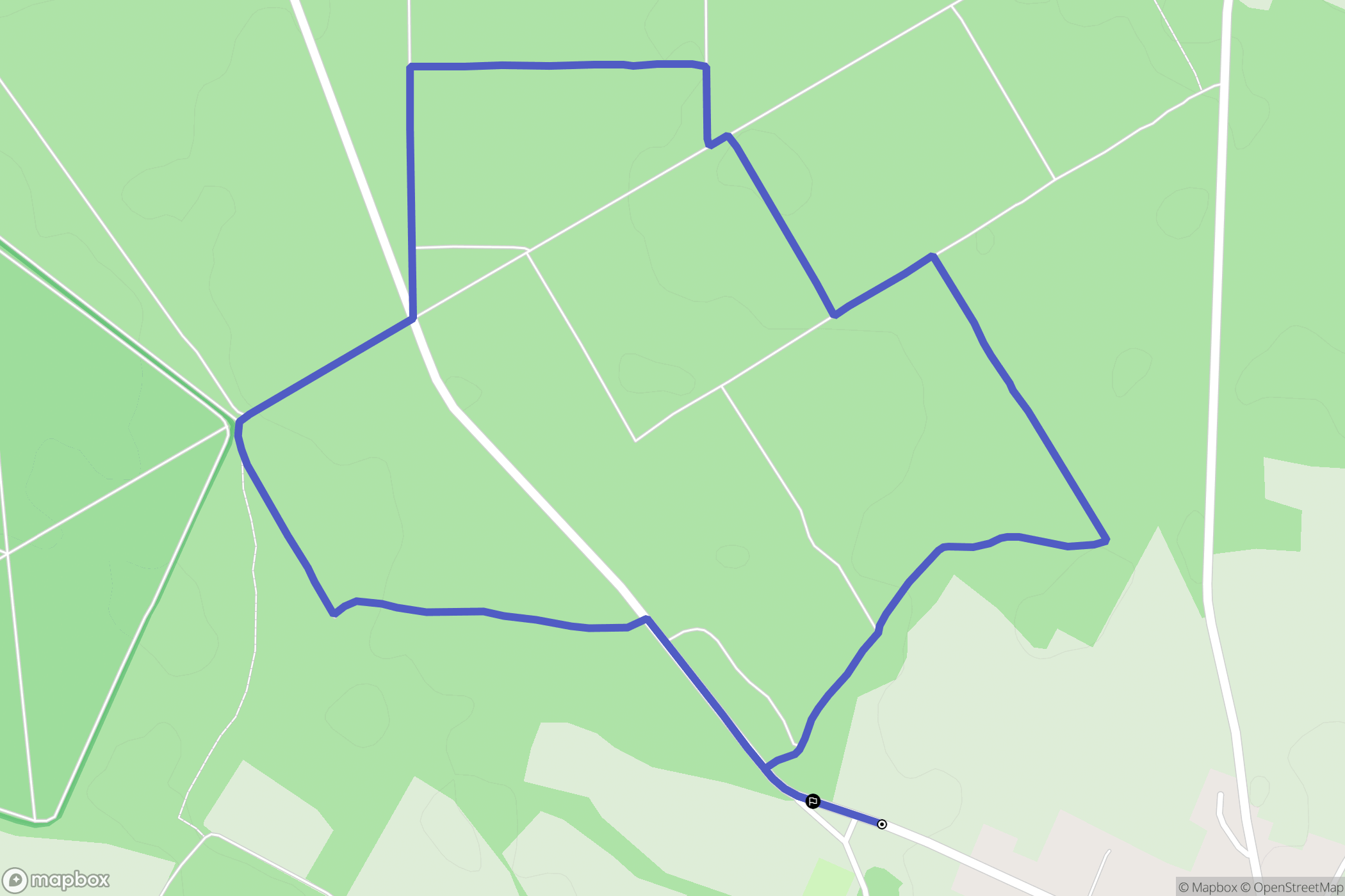 Chizé : carte du parcours de randonnée - France