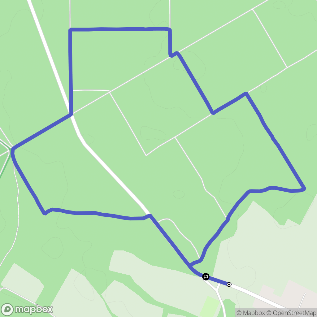 Chizé : carte du parcours de randonnée - France