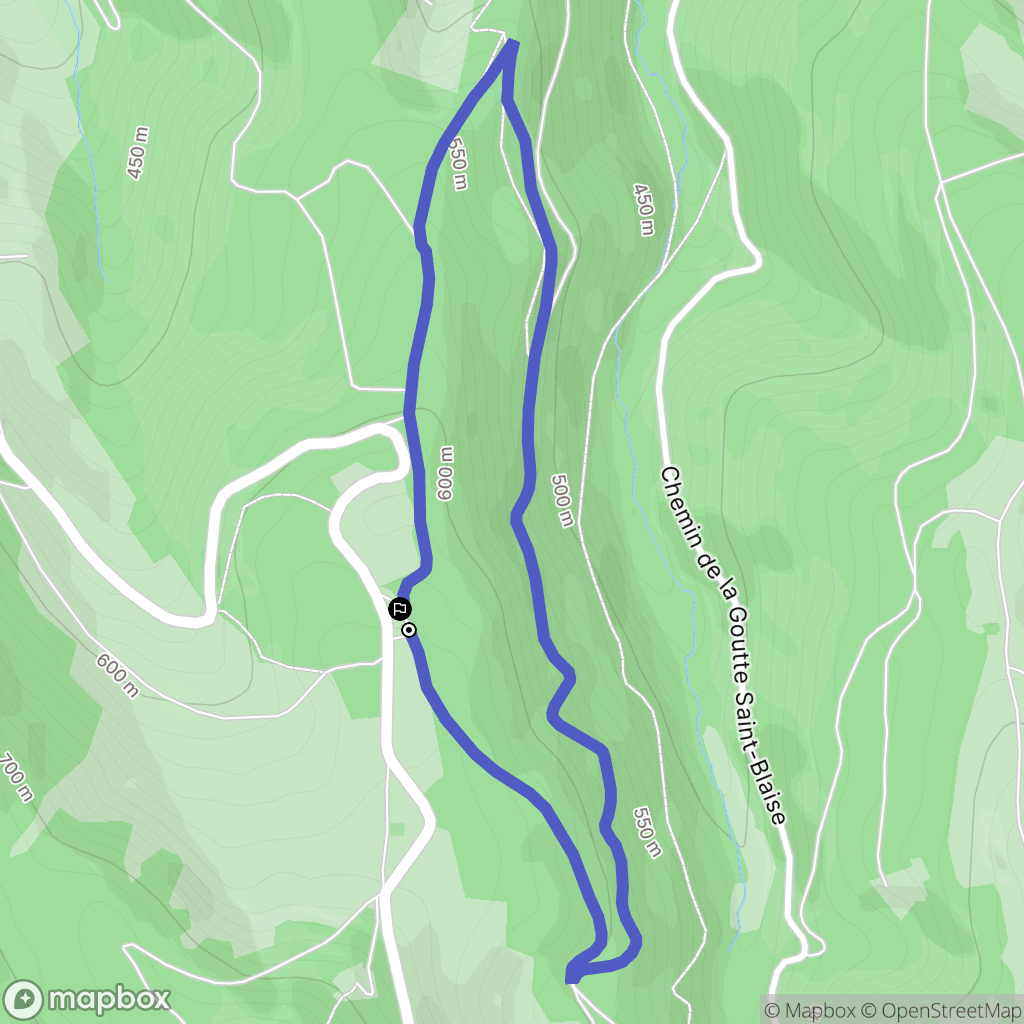 Sainte-Marie-aux-Mines : carte du parcours de randonnée - France