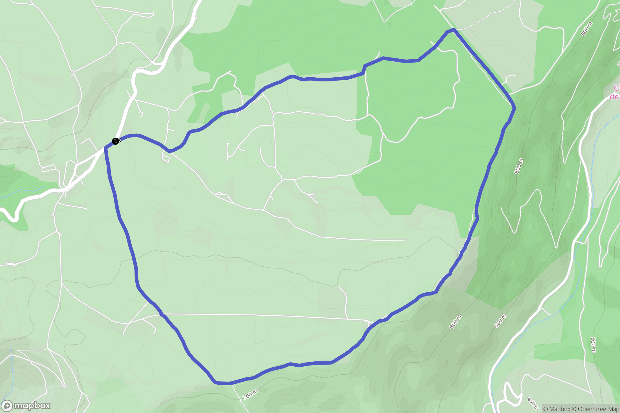 Saint-Félix-de-Sorgues : carte du parcours de randonnée - France