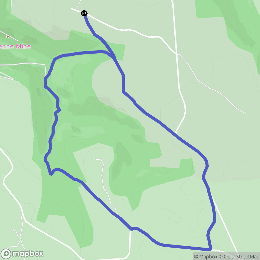 Millau : carte du parcours de randonnée - France