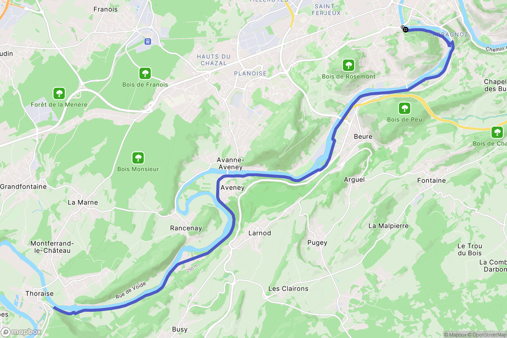 Besançon: routekaart voor buitenactiviteiten - France