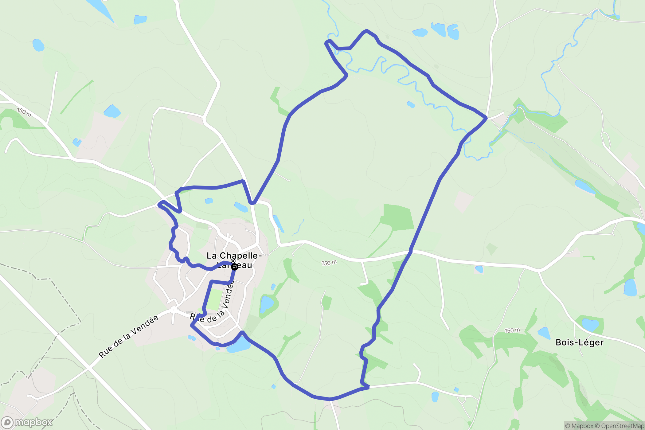 Mauléon : carte du parcours de randonnée - France