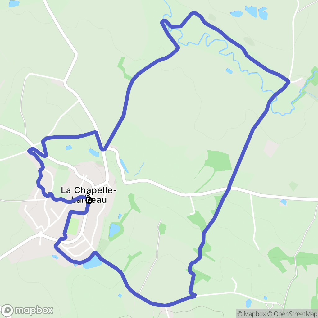 Mauléon : carte du parcours de randonnée - France
