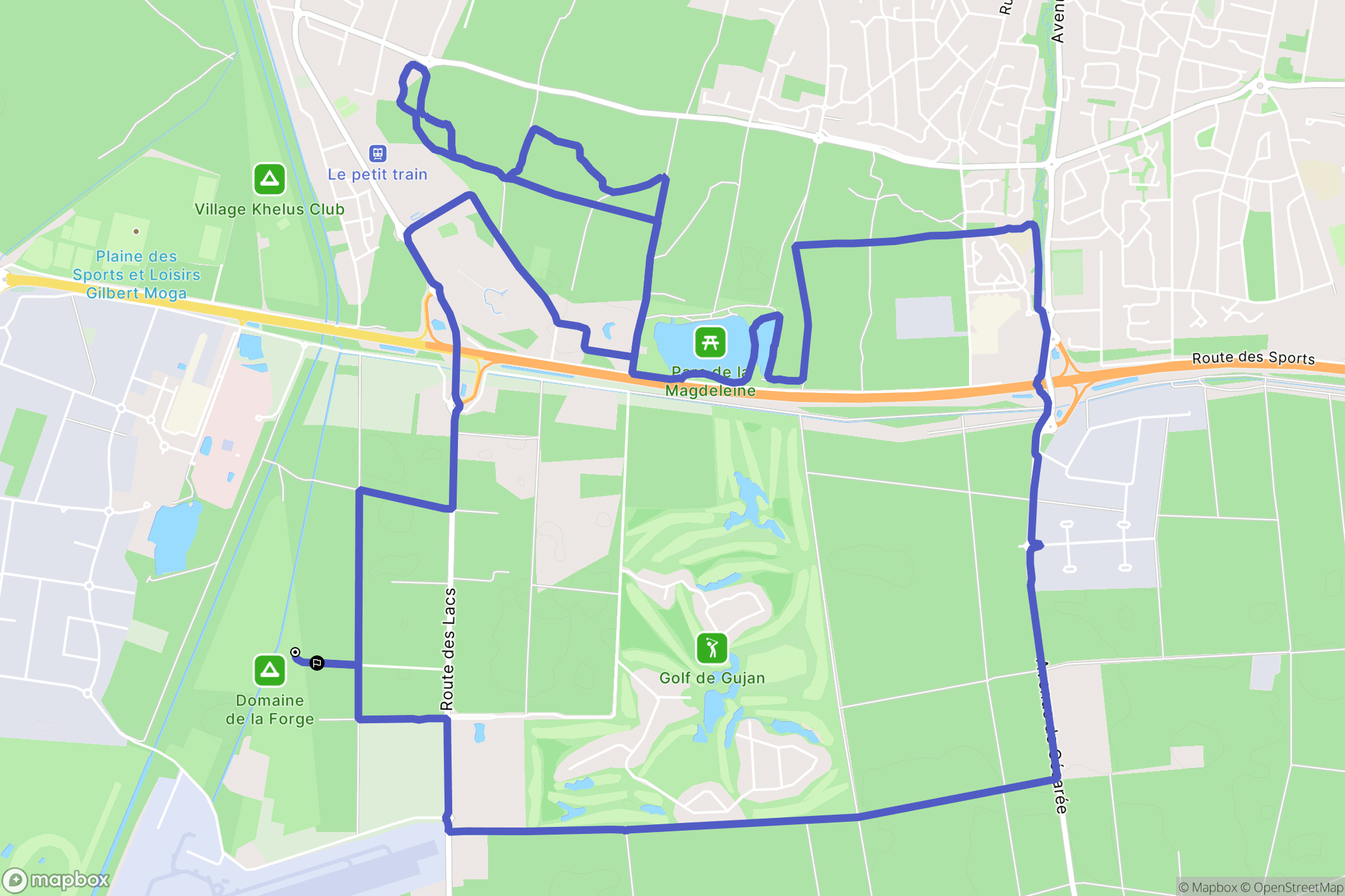 La Teste-de-Buch : carte du parcours de randonnée - France