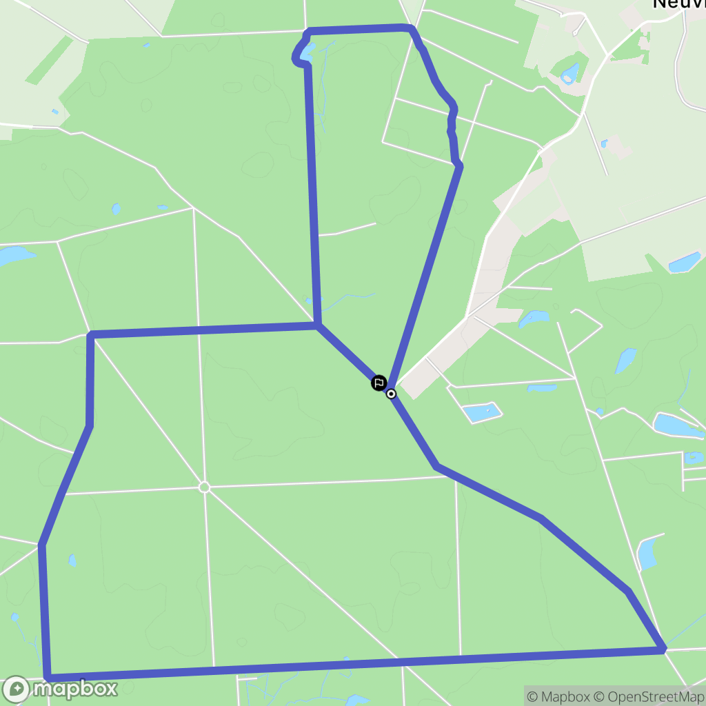 Bougy-lez-Neuville : carte du parcours de randonnée - France