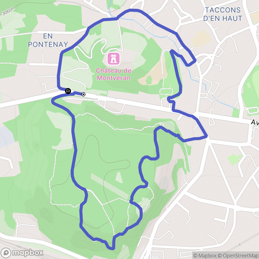 Culoz : carte du parcours de randonnée - France