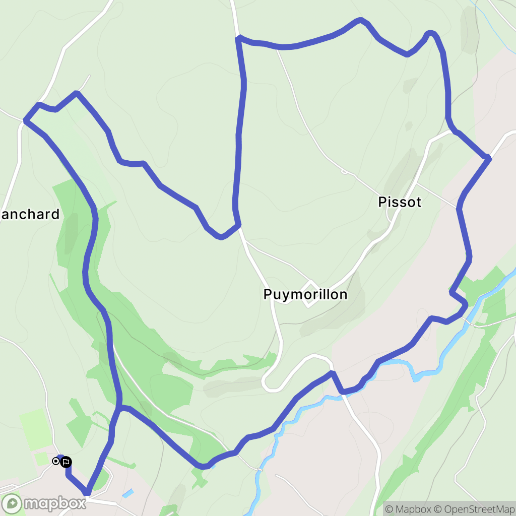 Saivres : carte du parcours de randonnée - France