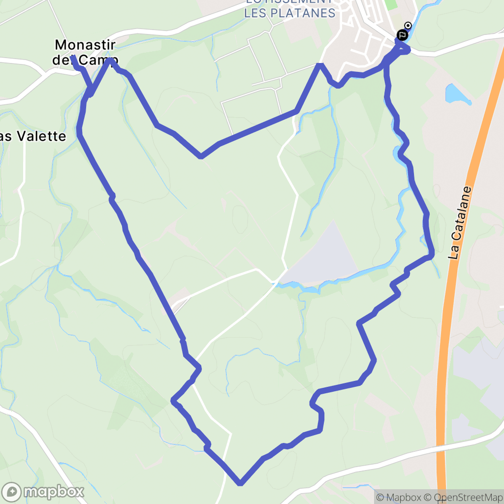 Villemolaque : carte du parcours de randonnée - France