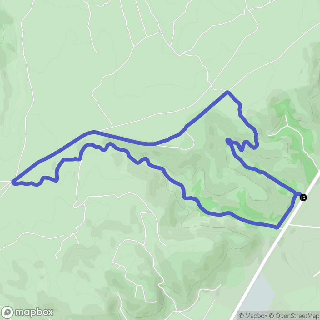 Sénas : carte du parcours de randonnée - France