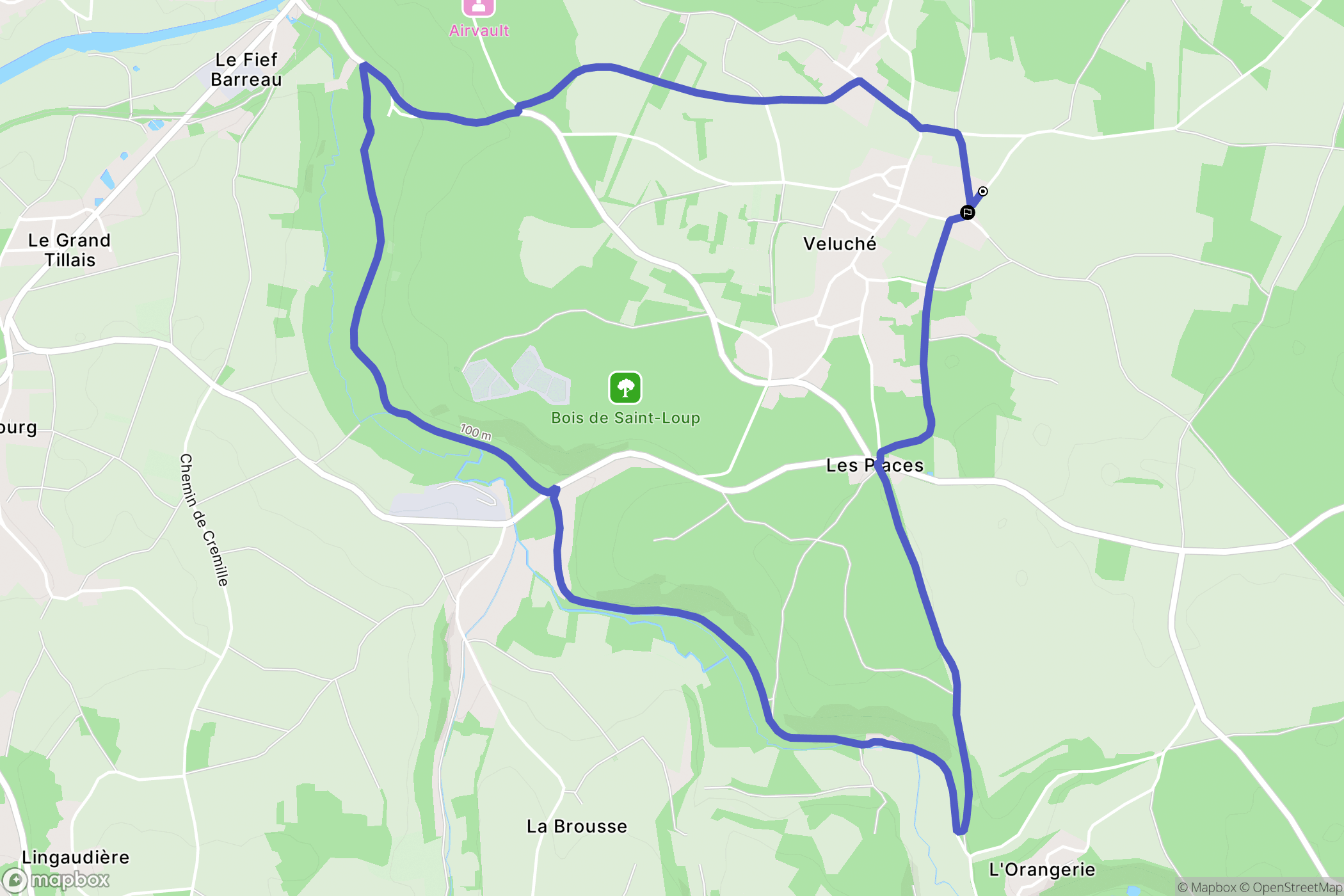 Assais-les-Jumeaux : carte du parcours de randonnée - France