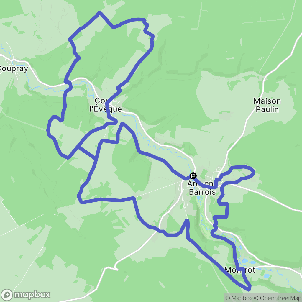 Arc-en-Barrois: routekaart voor buitenactiviteiten - France