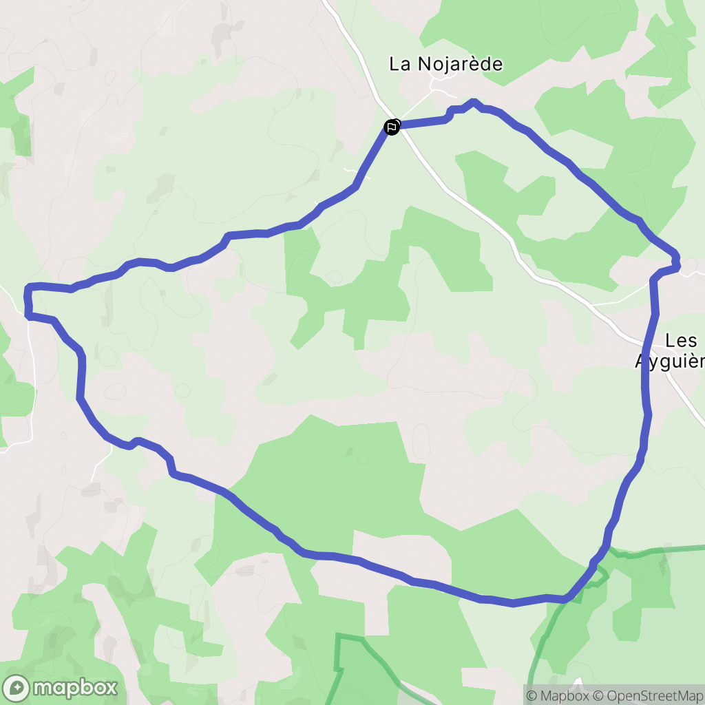 Chanac : carte du parcours de randonnée - France