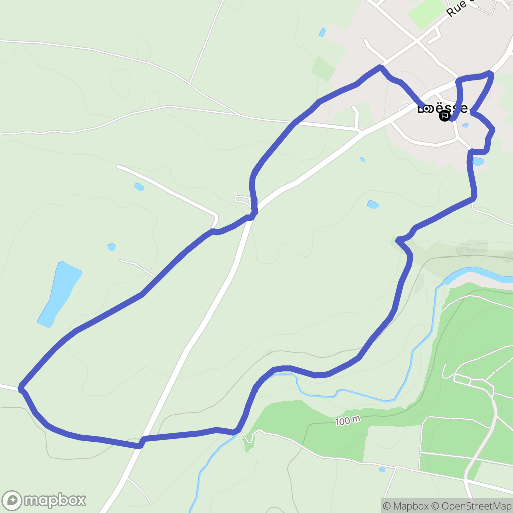 Argentonnay : carte du parcours de randonnée - France