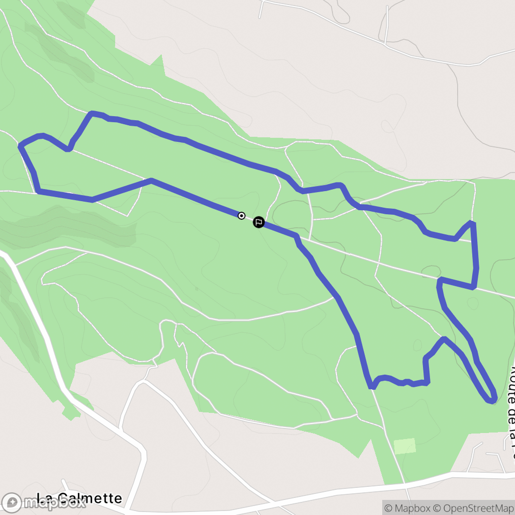 Sérénac : carte du parcours de randonnée - France