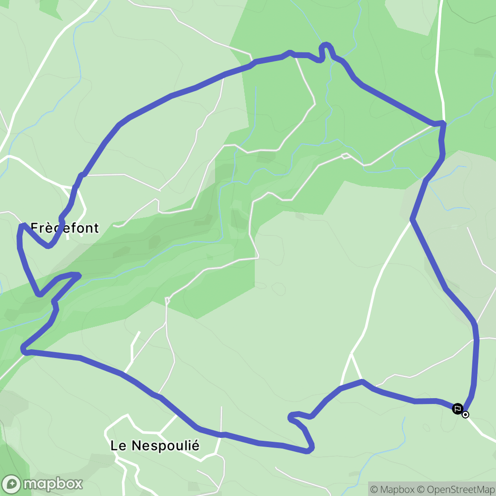 Pont-de-Larn : carte du parcours de randonnée - France