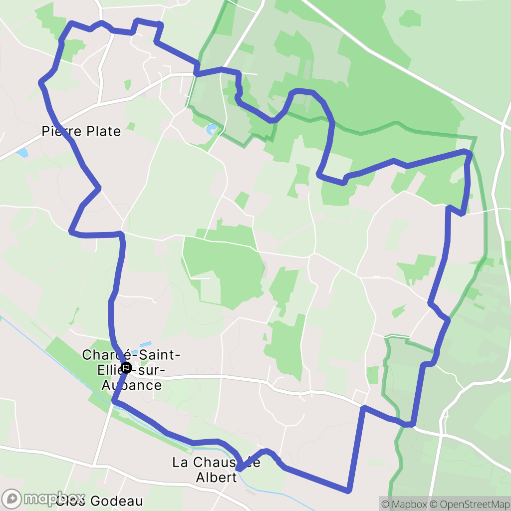 Brissac-Loire-Aubance : carte du parcours de randonnée - France