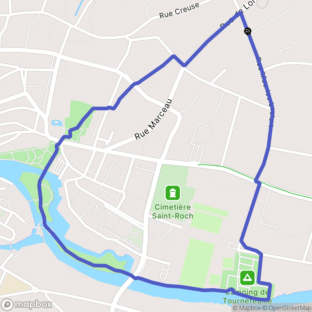 Romorantin-Lanthenay : carte du parcours de randonnée - France