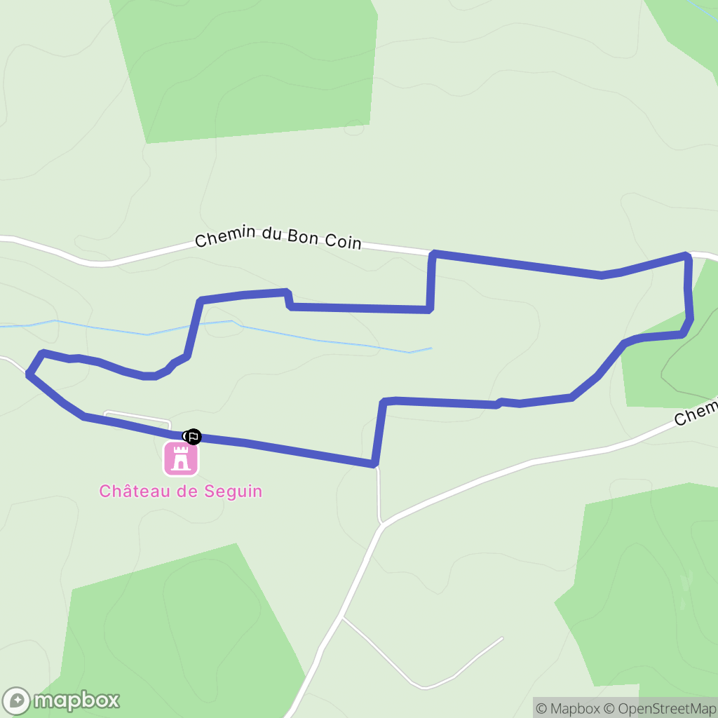 Lignan-de-Bordeaux : carte du parcours de randonnée - France