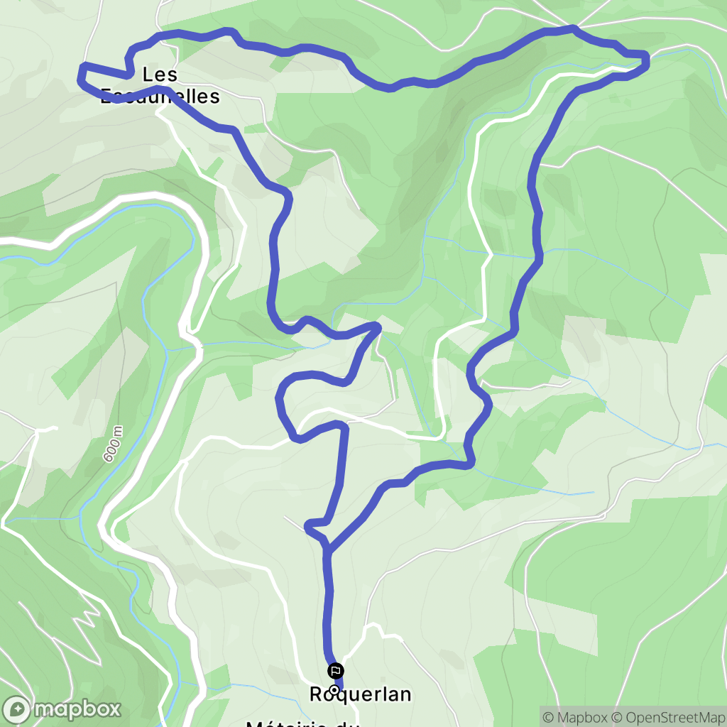 Mazamet : carte du parcours de randonnée - France