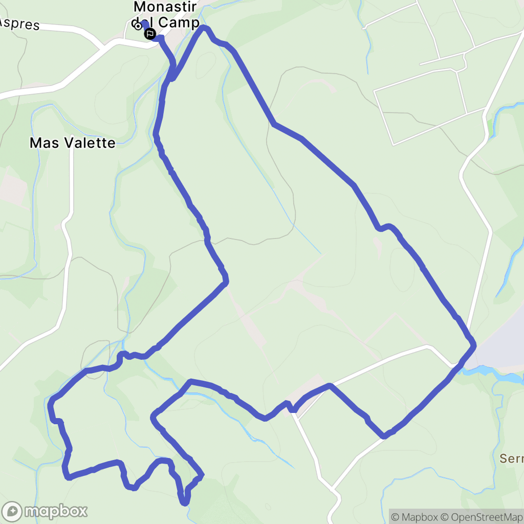 Passa : carte du parcours de randonnée - France