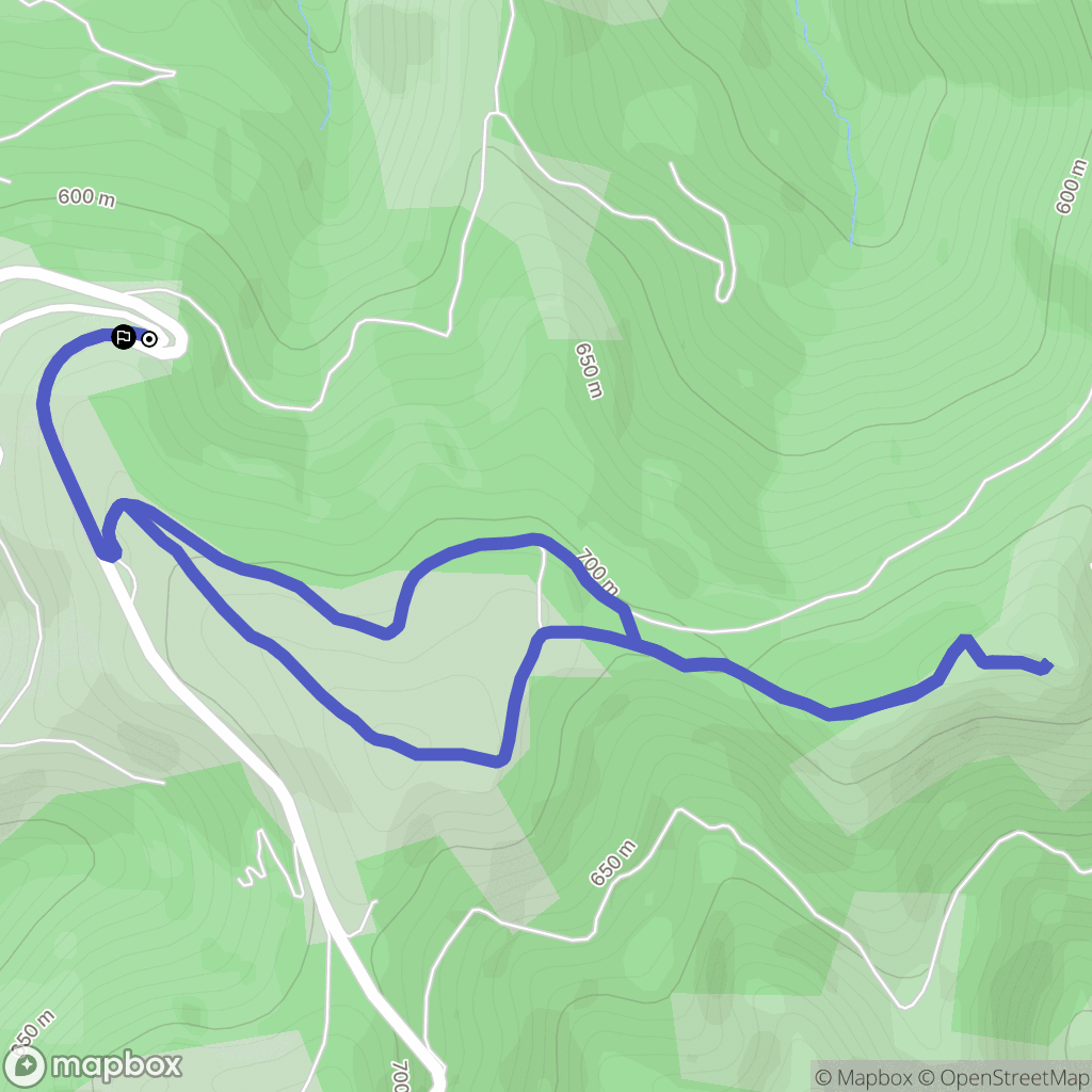 Moissac-Vallée-Française : carte du parcours de randonnée - France