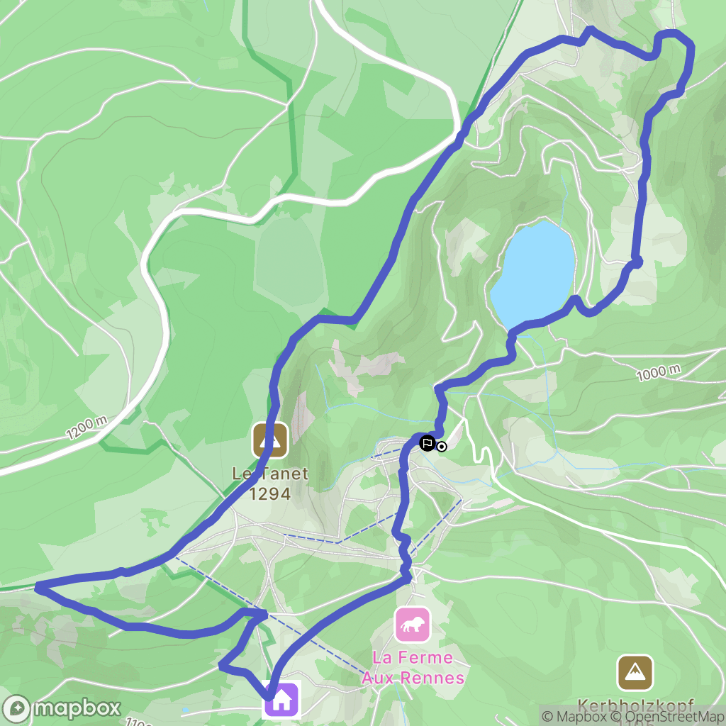 Soultzeren : carte du parcours de randonnée - France