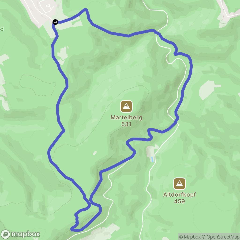 Harreberg : carte du parcours de randonnée - France