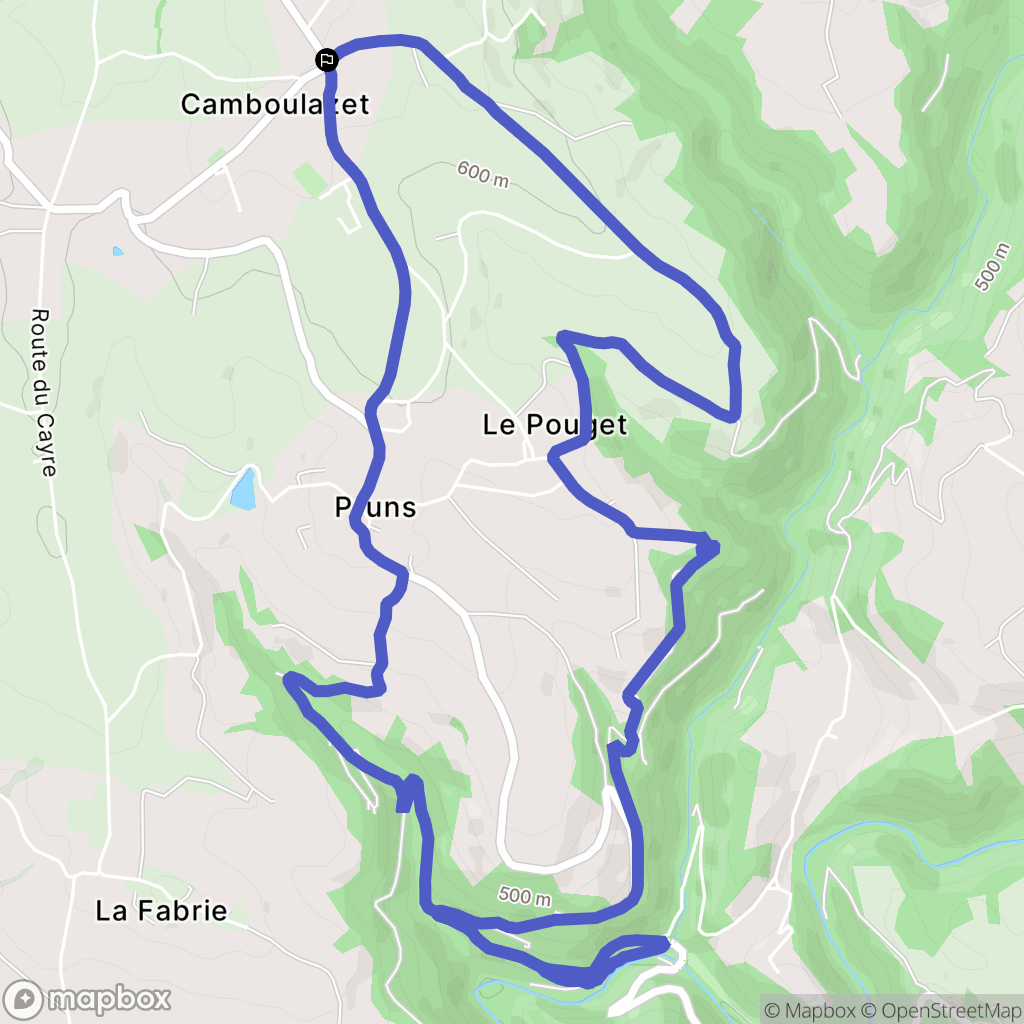 Baraqueville : carte du parcours de randonnée - France