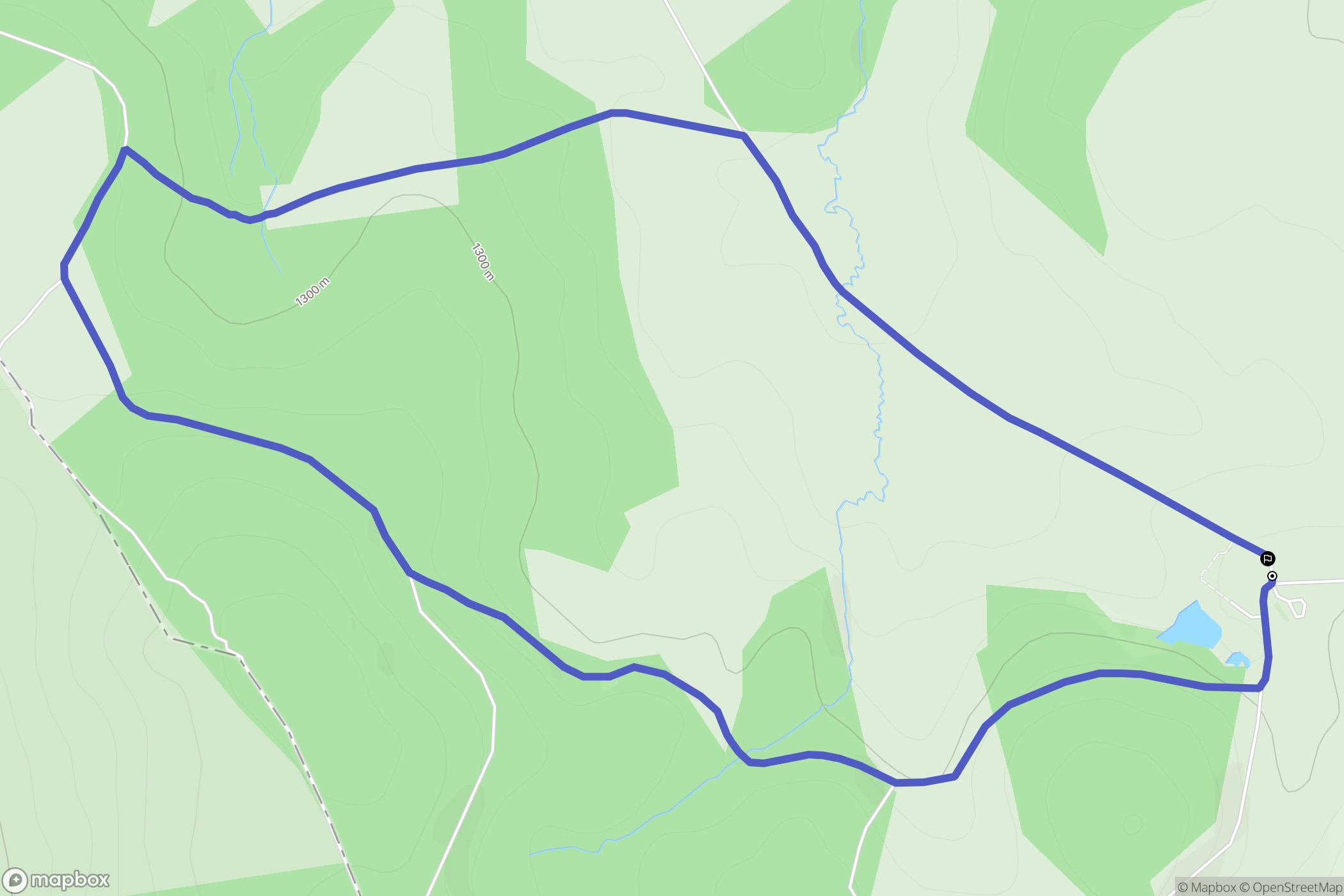 Chanaleilles : carte du parcours de randonnée - France