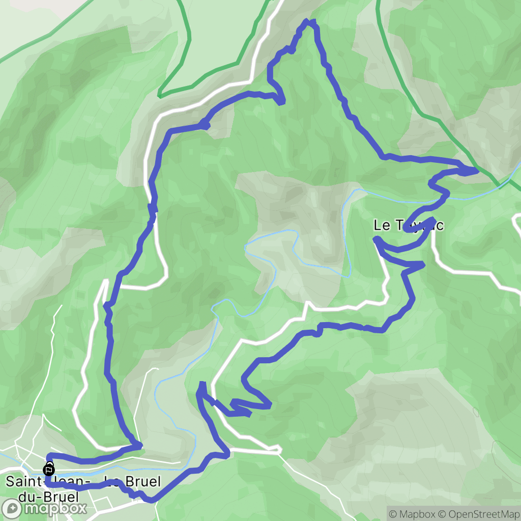 Saint-Jean-du-Bruel: routekaart voor buitenactiviteiten - France