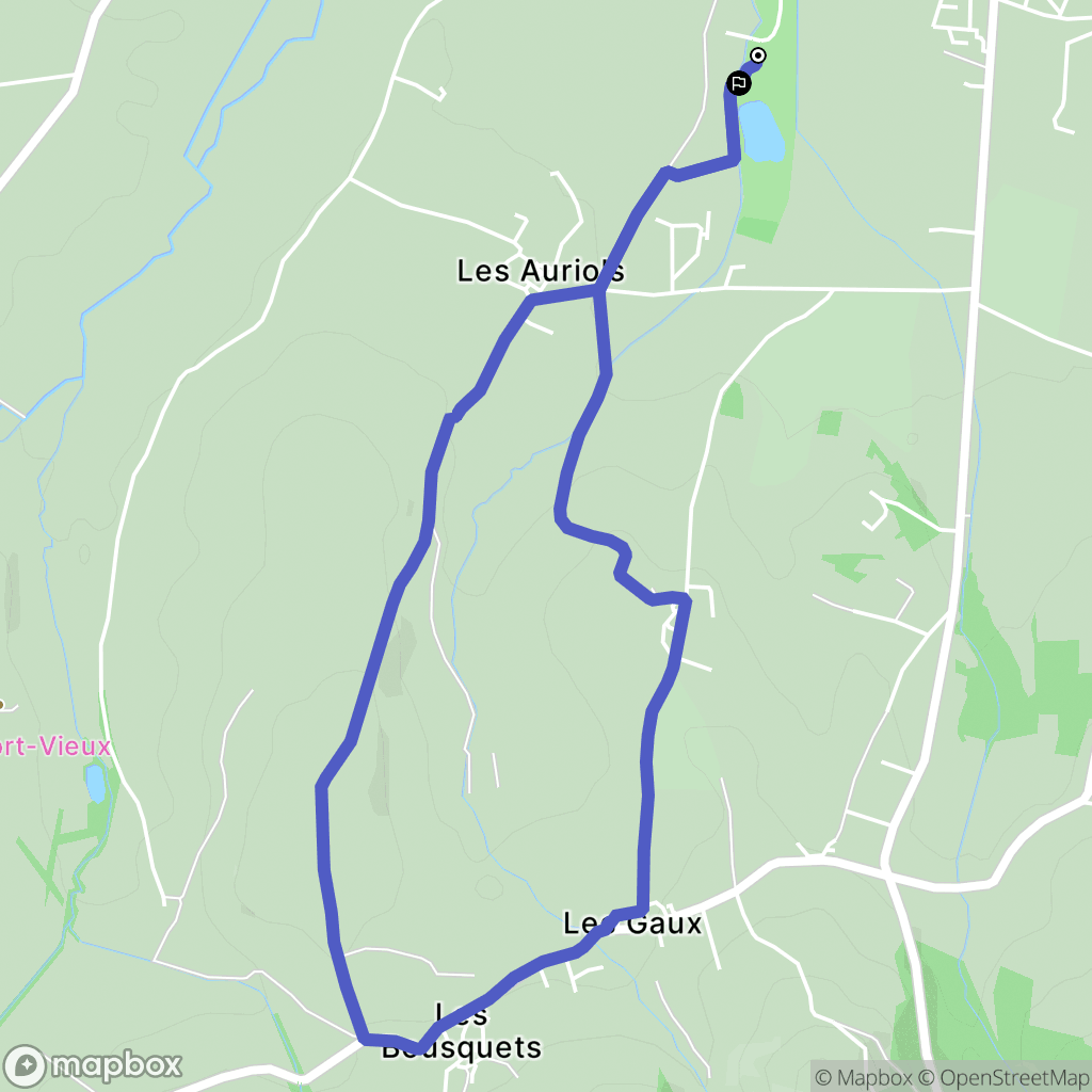Labruguière : carte du parcours de randonnée - France
