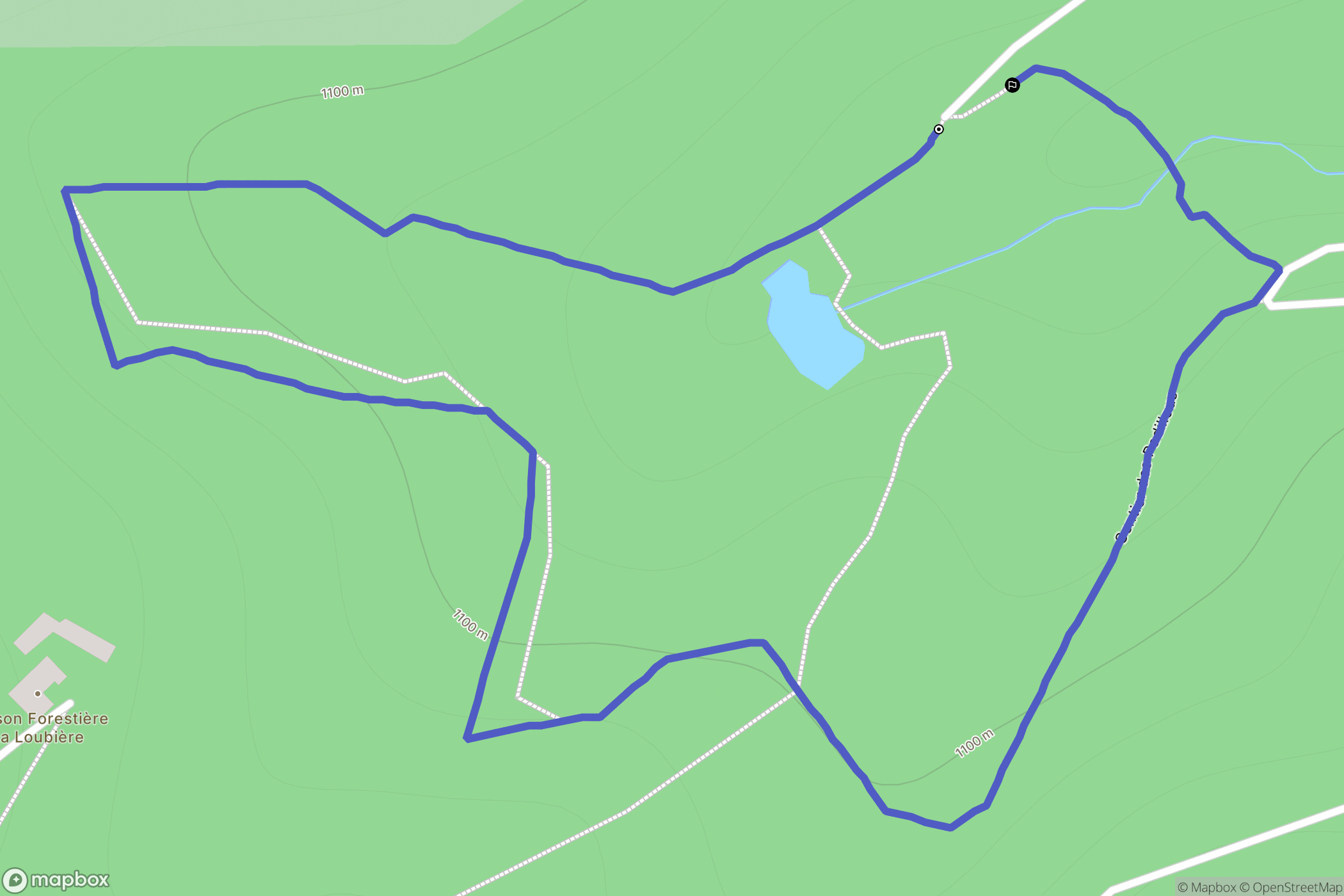 Chadenet : carte du parcours de randonnée - France