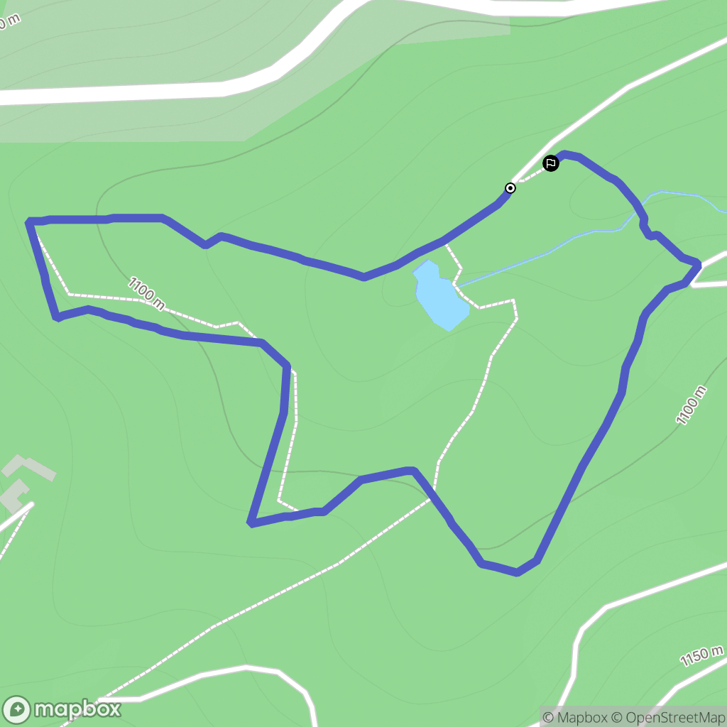 Chadenet : carte du parcours de randonnée - France