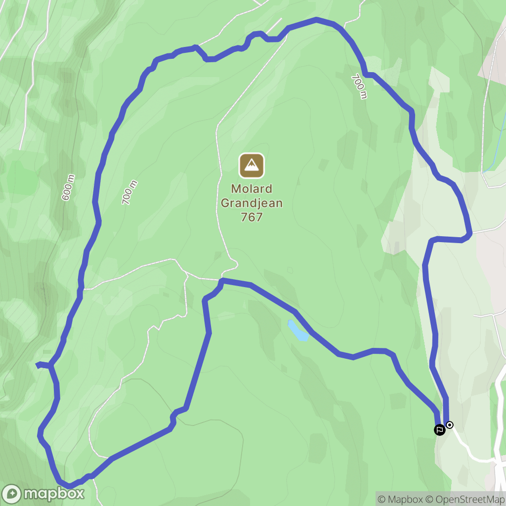 Loisieux : carte du parcours de randonnée - France