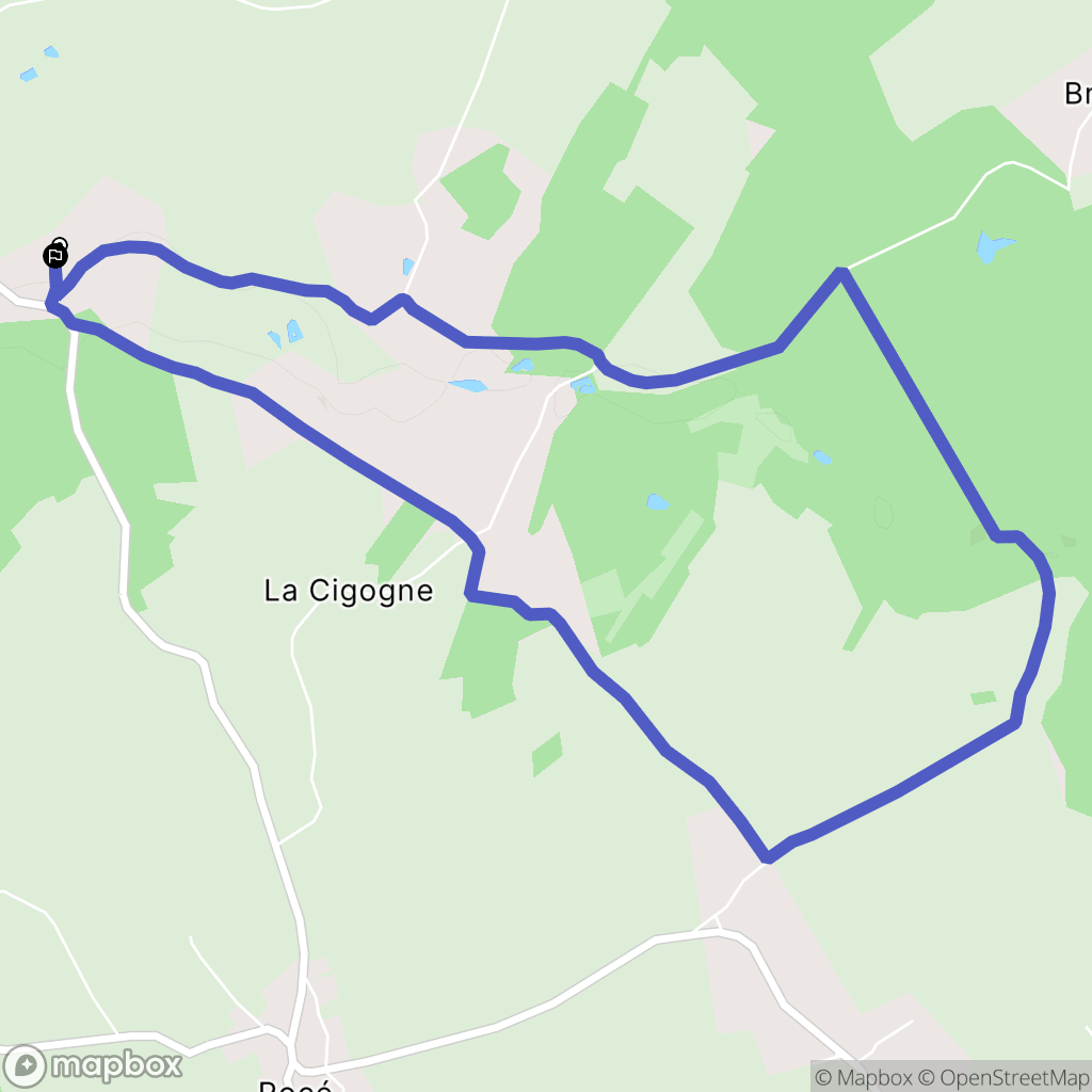 Saint-Firmin-des-Prés : carte du parcours de randonnée - France