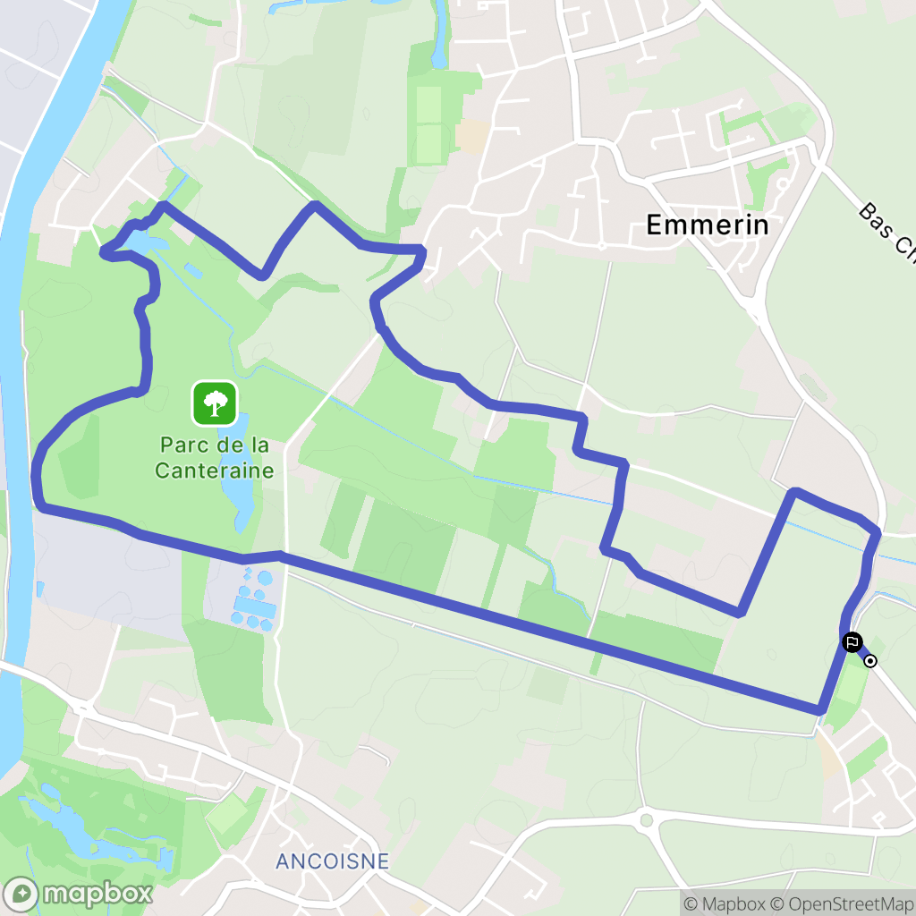 Noyelles-lès-Seclin : carte du parcours de randonnée - France