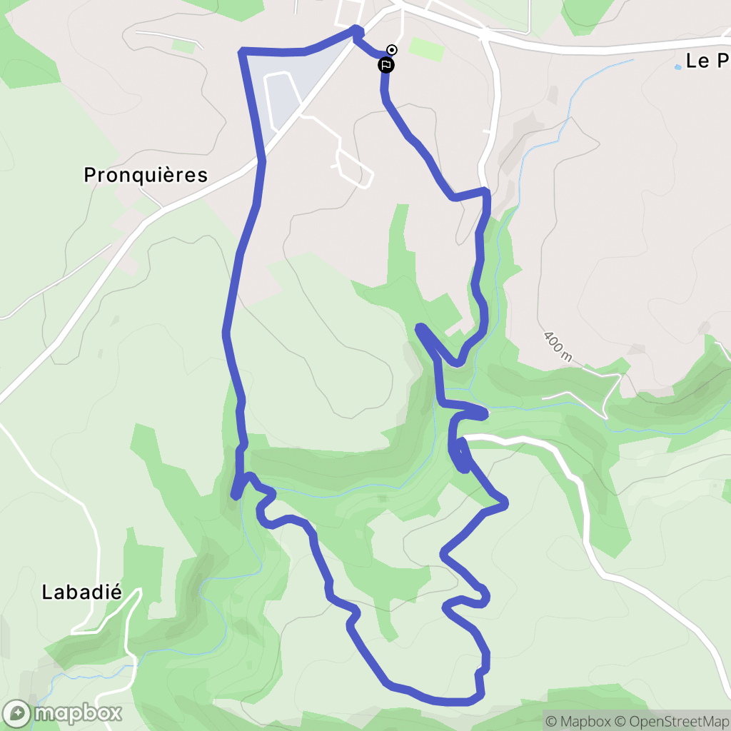 Villefranche-d'Albigeois : carte du parcours de randonnée - France