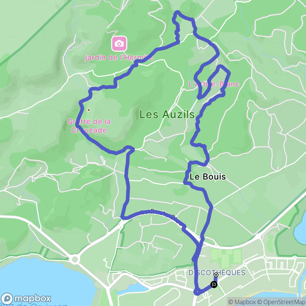 Gruissan : carte du parcours de randonnée - France
