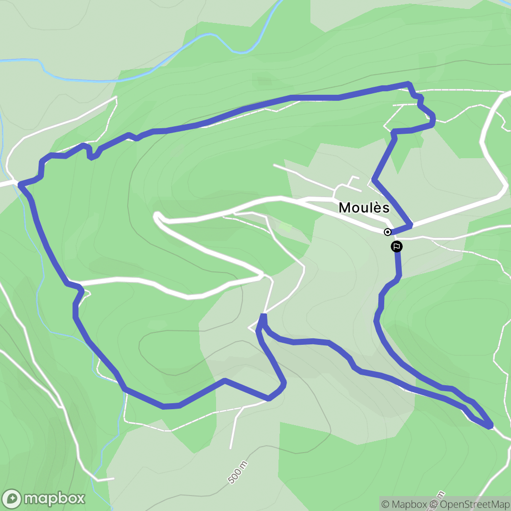 Fondamente : carte du parcours de randonnée - France