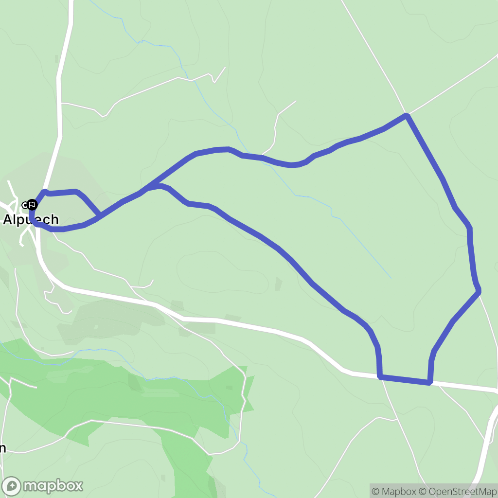 Argences-en-Aubrac : carte du parcours de randonnée - France