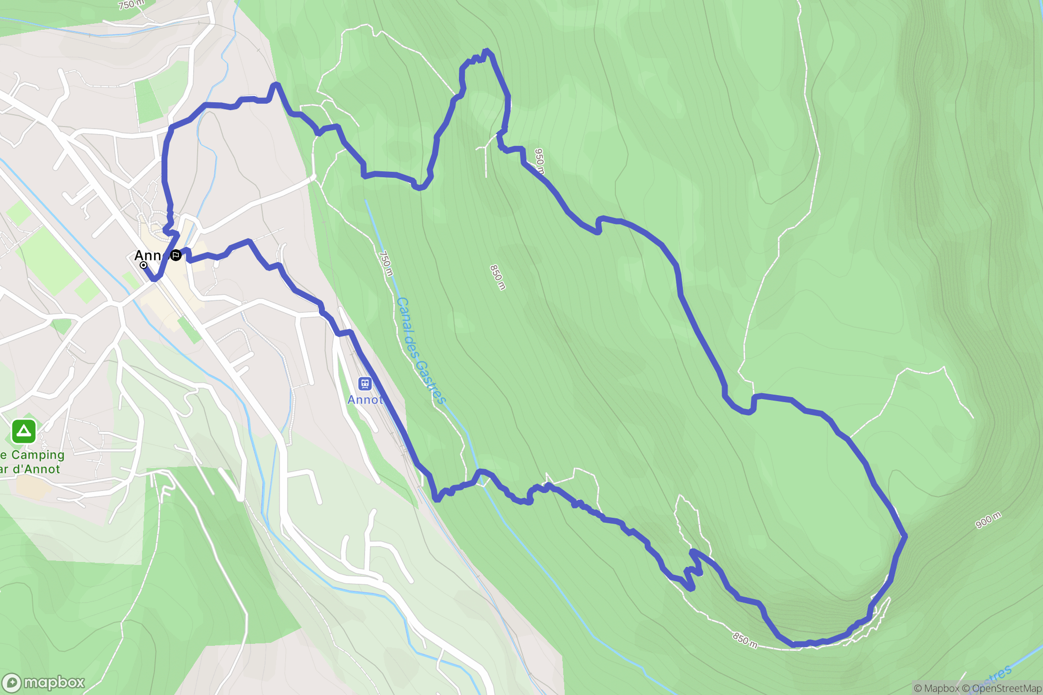 Annot: routekaart voor buitenactiviteiten - France