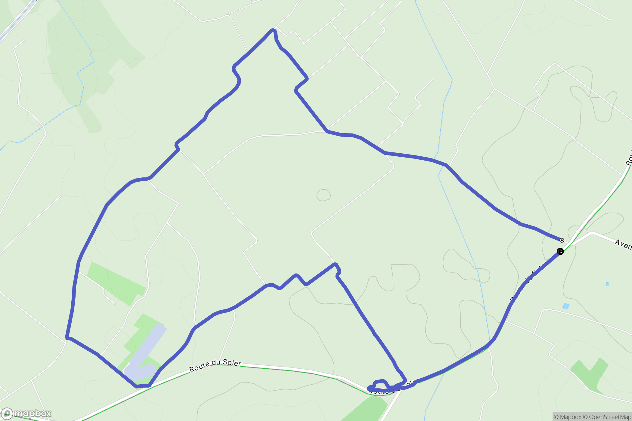 Ponteilla : carte du parcours de randonnée - France