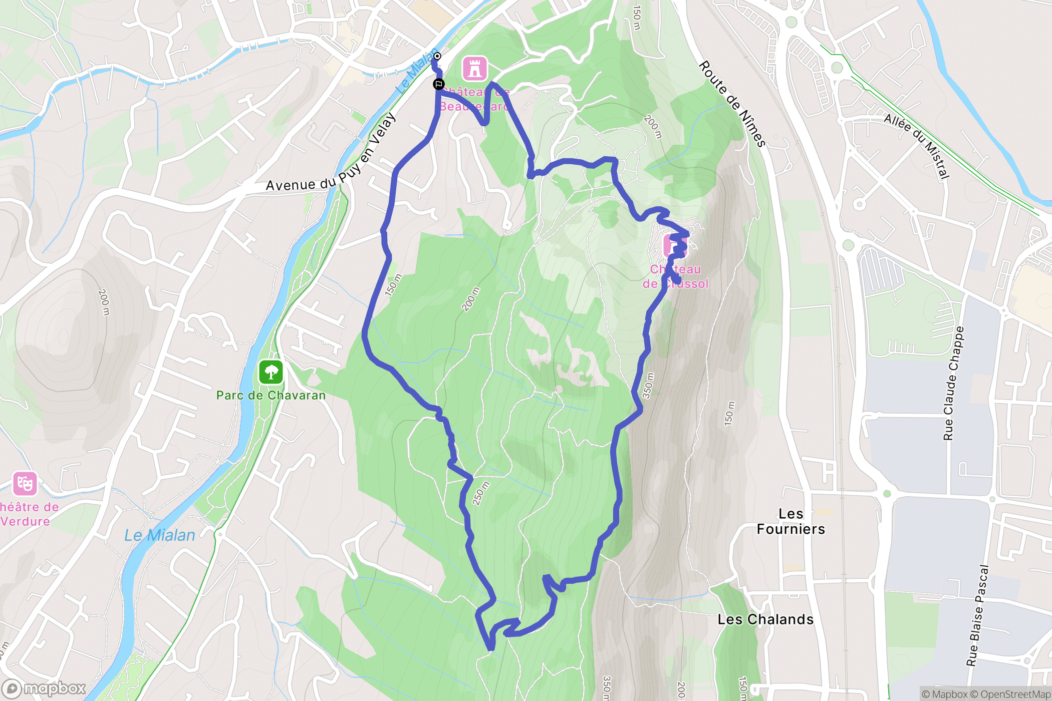 Saint-Péray: routekaart voor buitenactiviteiten - France
